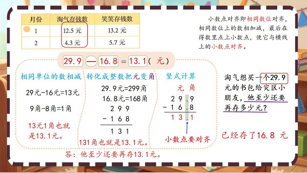 北师大版（2024）数学三上 7.4《存零用钱》 课件第5页