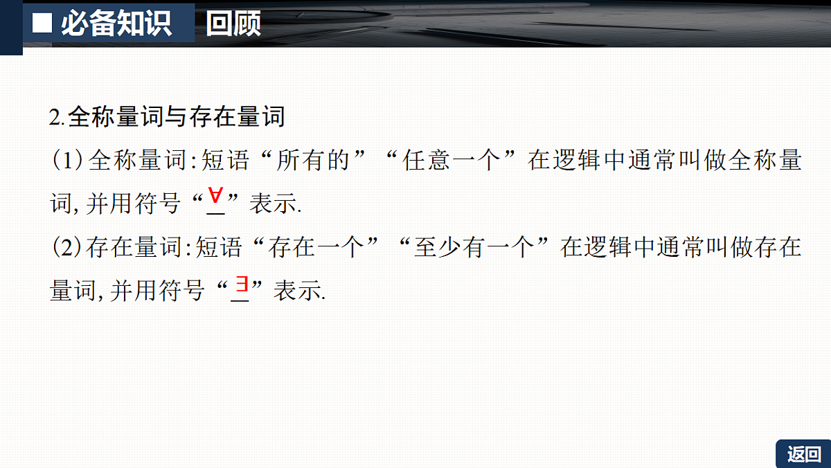 第一章   1.2　常用逻辑用语第6页