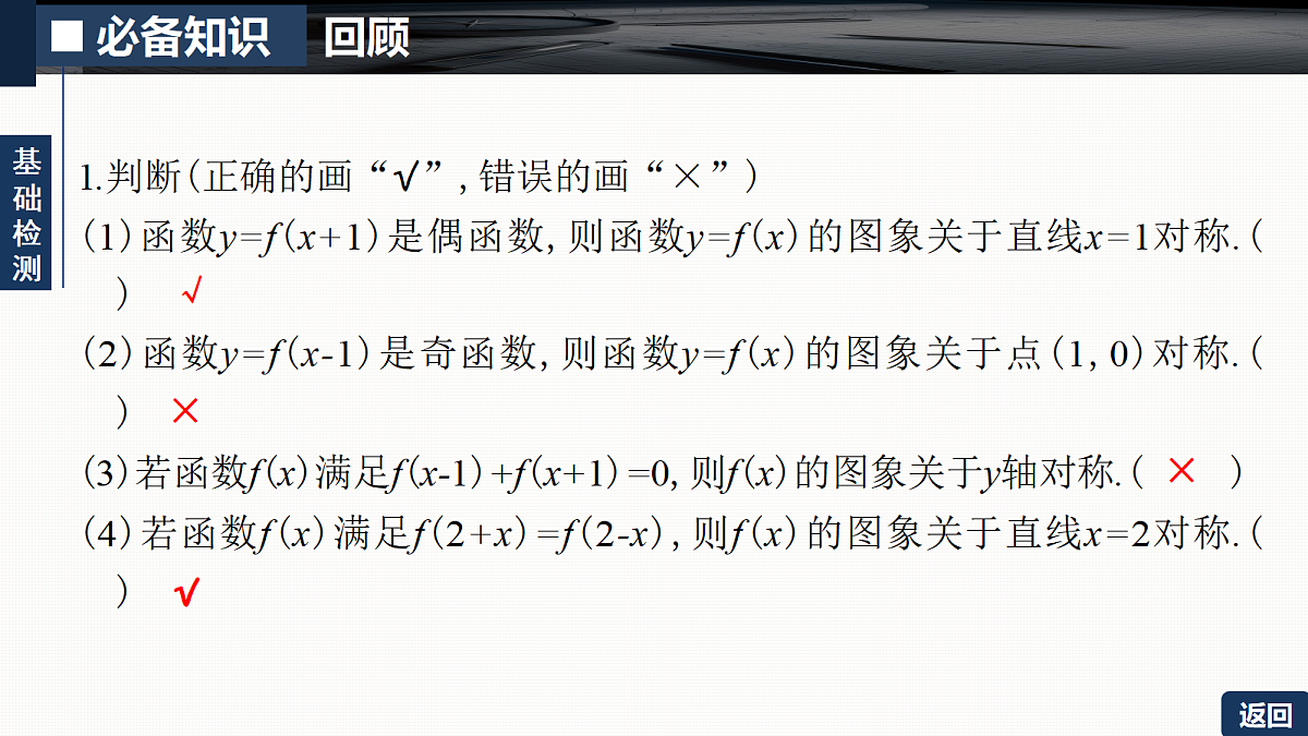 第二章   2.4　函数的对称性及应用第6页