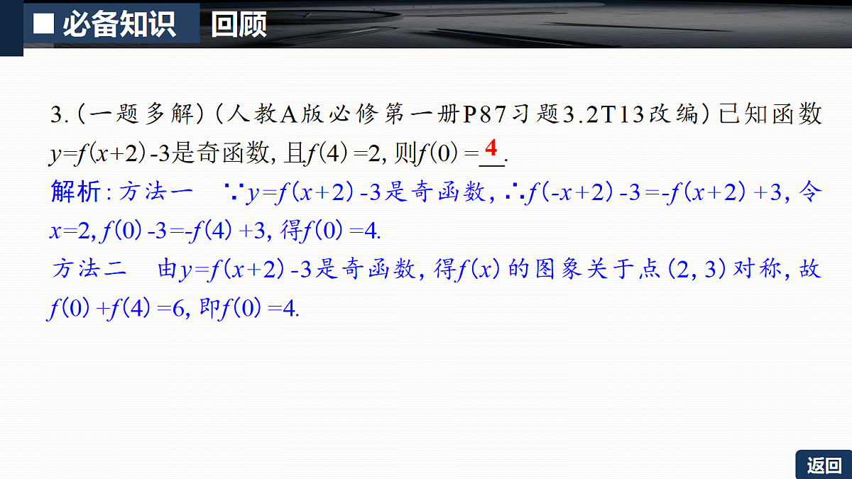 第二章   2.4　函数的对称性及应用第8页
