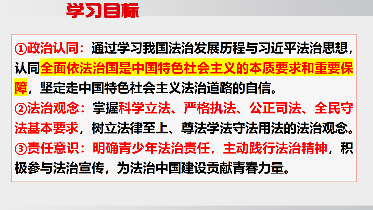 坚持全面依法治国第3页