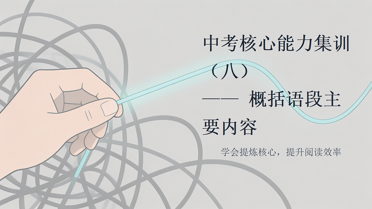 第8节 概括语段主要内容第1页