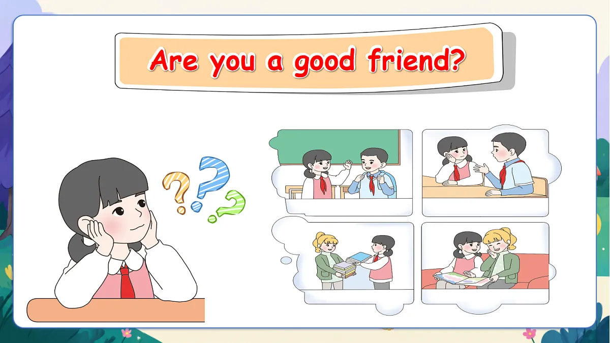 （新教材）人教版PEP英语三上Unit 1《Making friends》 PB Let's learn 课件第8页