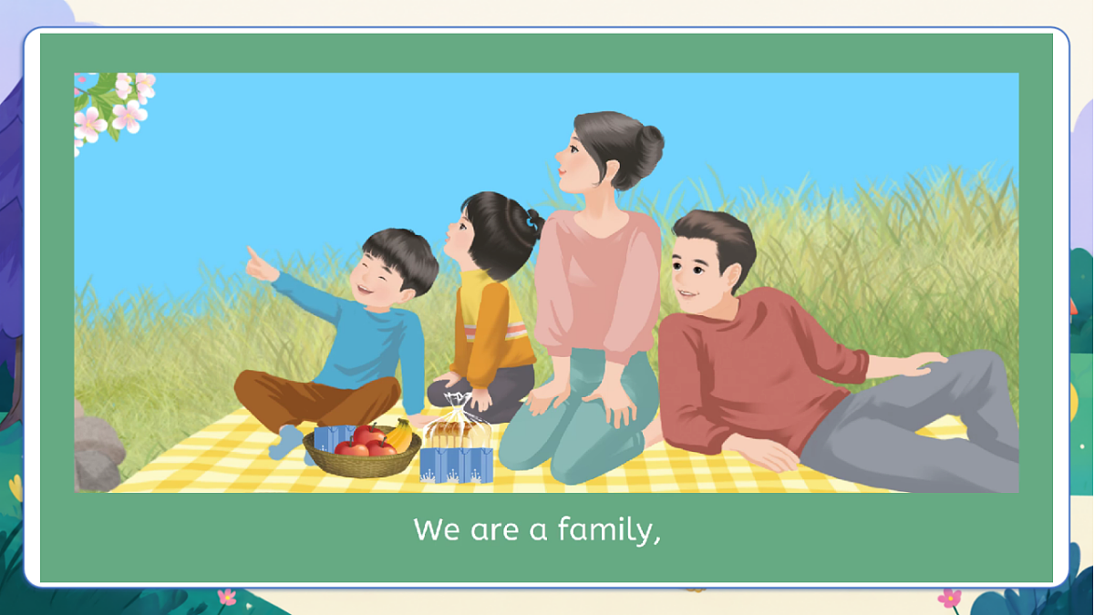 （新教材）人教版PEP英语三上Unit 2 《Different families》 PA let's talk课件第3页