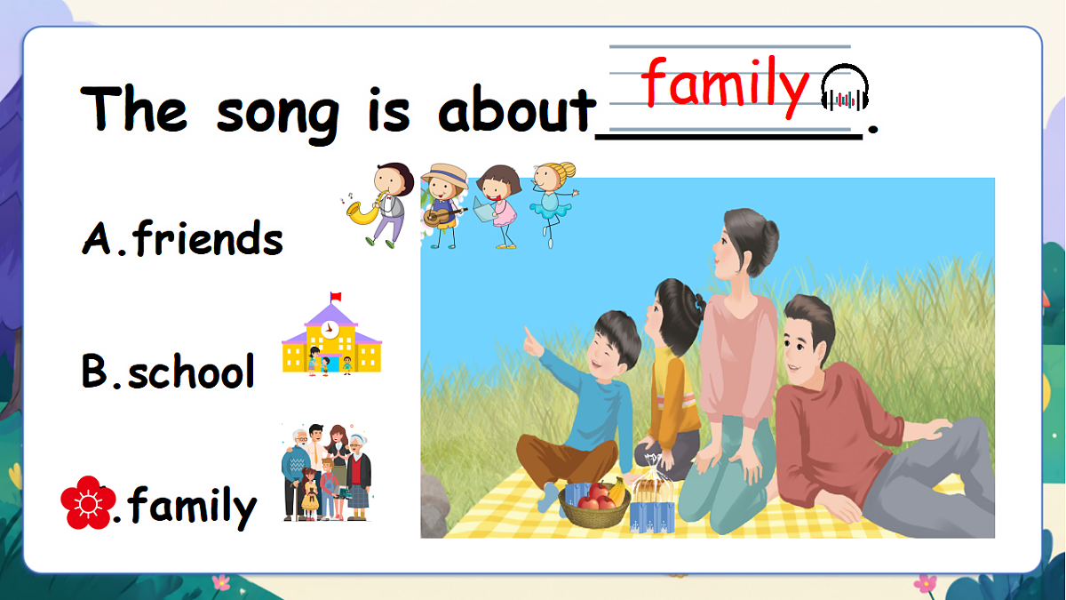 （新教材）人教版PEP英语三上Unit 2 《Different families》 PA let's talk课件第4页