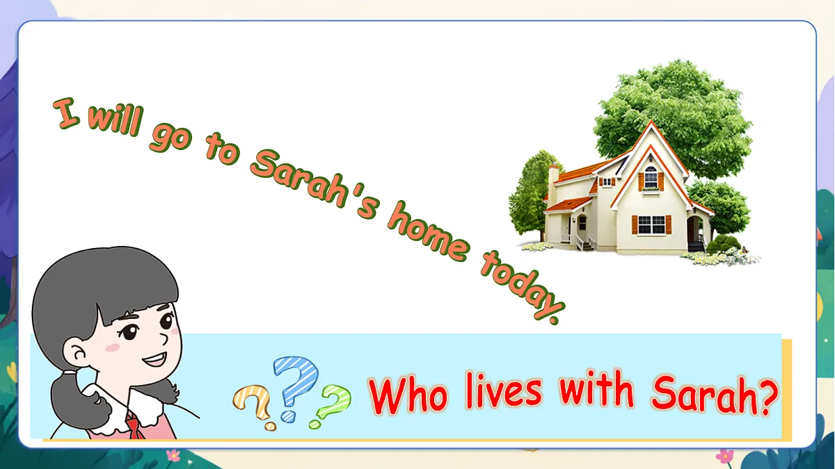 （新教材）人教版PEP英语三上Unit 2 《Different families》 PB Let's talk 课件第6页