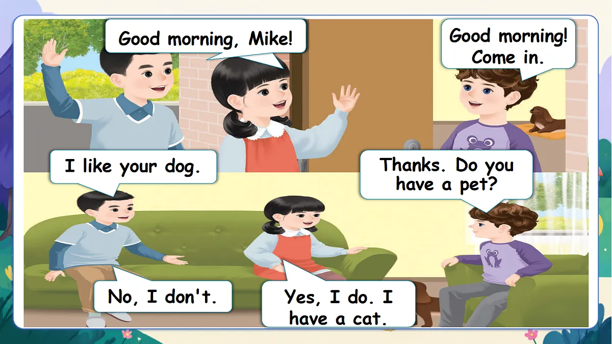 （新教材）人教版PEP英语三上Unit 3 《Our animals friends》 PA Let's learn 课件第4页