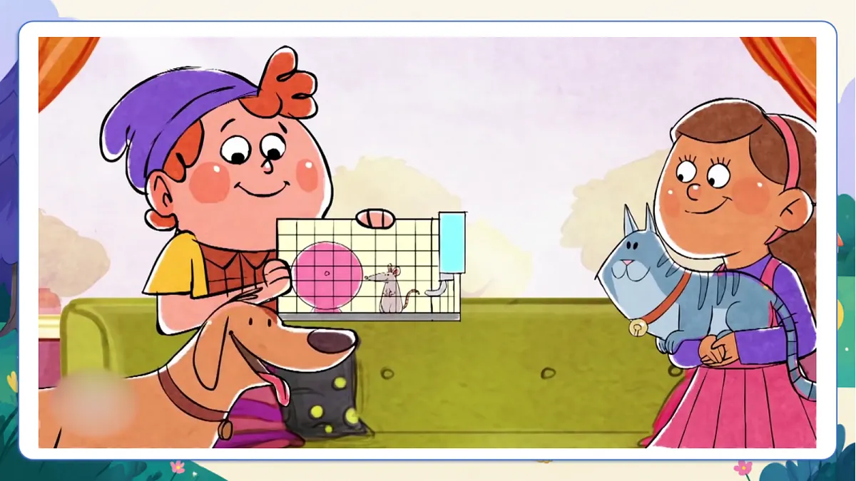 （新教材）人教版PEP英语三上Unit 3 《Our animals friends》 PA let's talk课件第3页