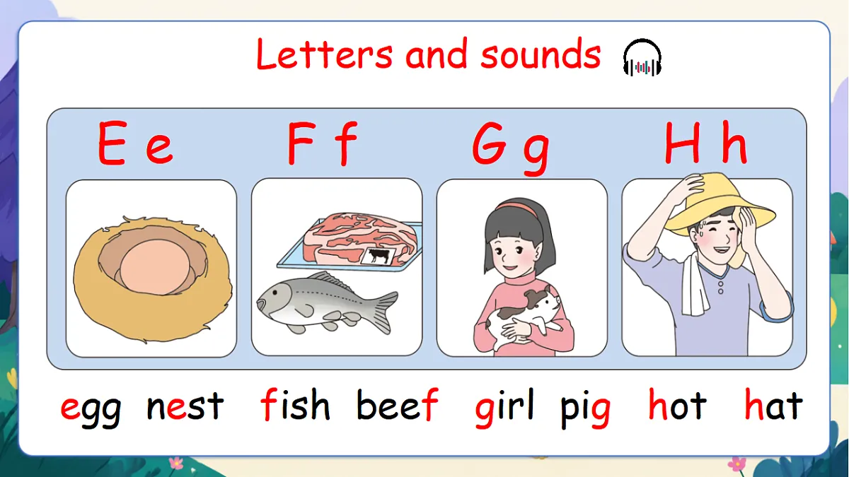 （新教材）人教版PEP英语三上Unit 3 《Our animals friends》PA Letters and sounds课件第4页