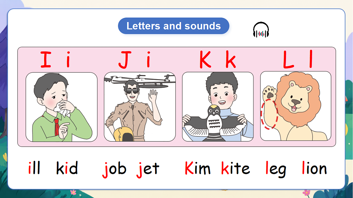 （新教材）人教版PEP英语三上Unit 4 《Plants around us》PA Letters and sounds课件第4页