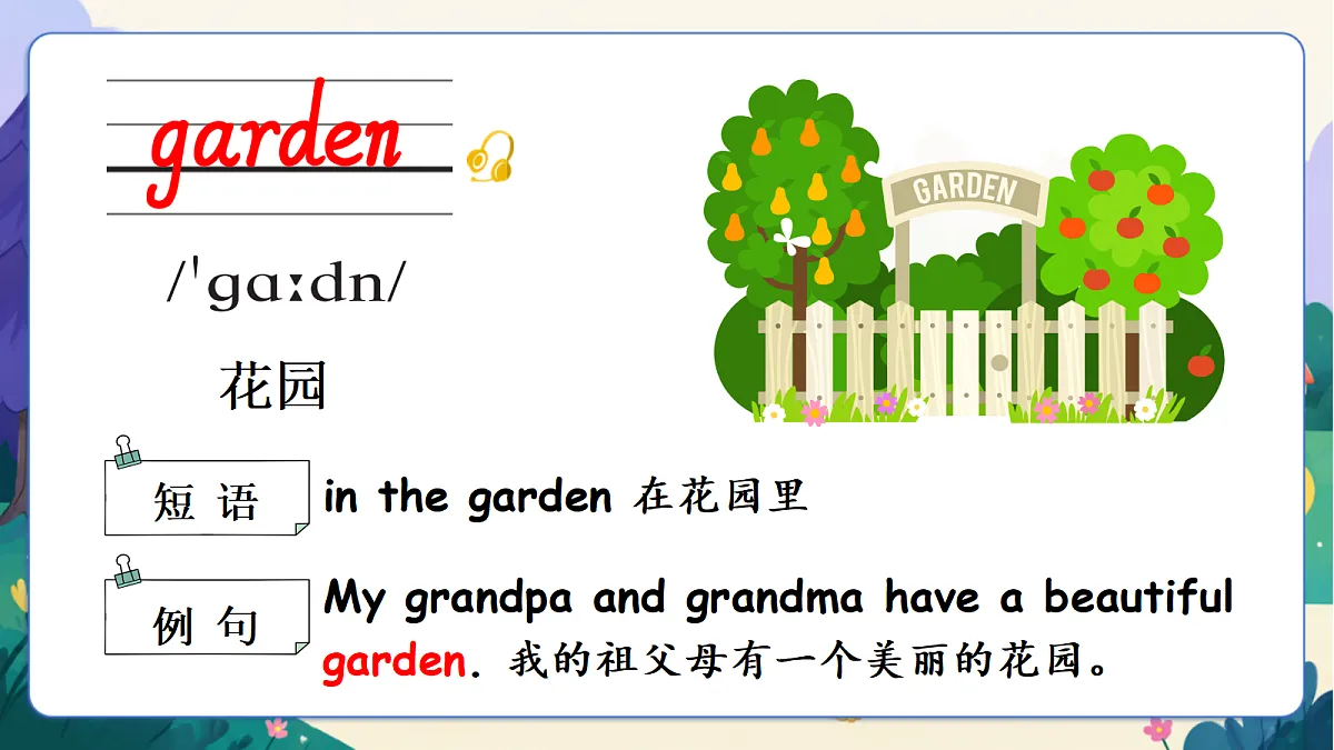 （新教材）人教版PEP英语三上Unit 4 《Plants around us》 PB Let's talk 课件第4页