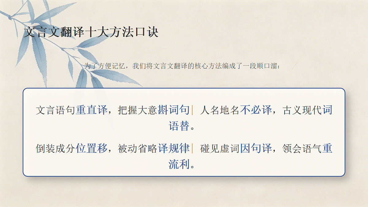 第23节 文言文语句翻译技巧第3页
