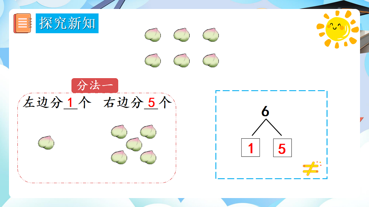 人教版小学数学一年级上册 第3课时《6、7的分与合》课件第4页