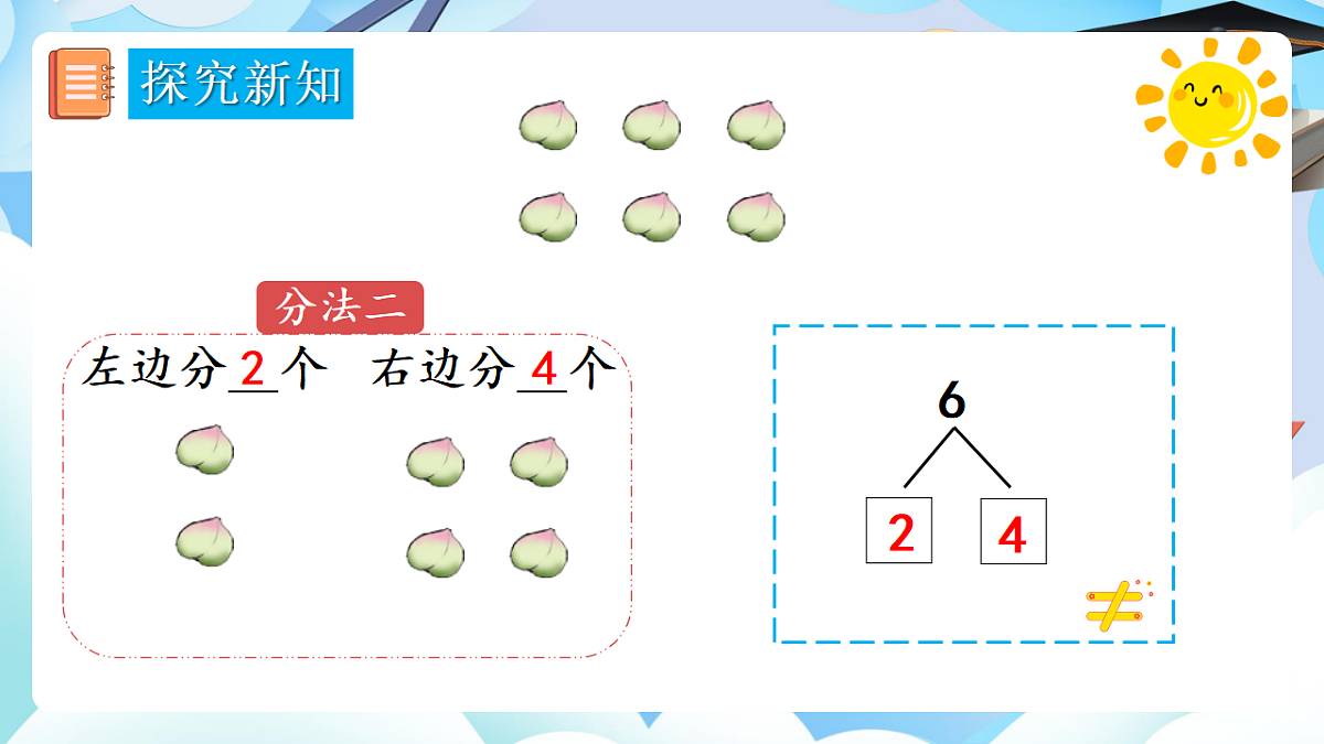 人教版小学数学一年级上册 第3课时《6、7的分与合》课件第5页
