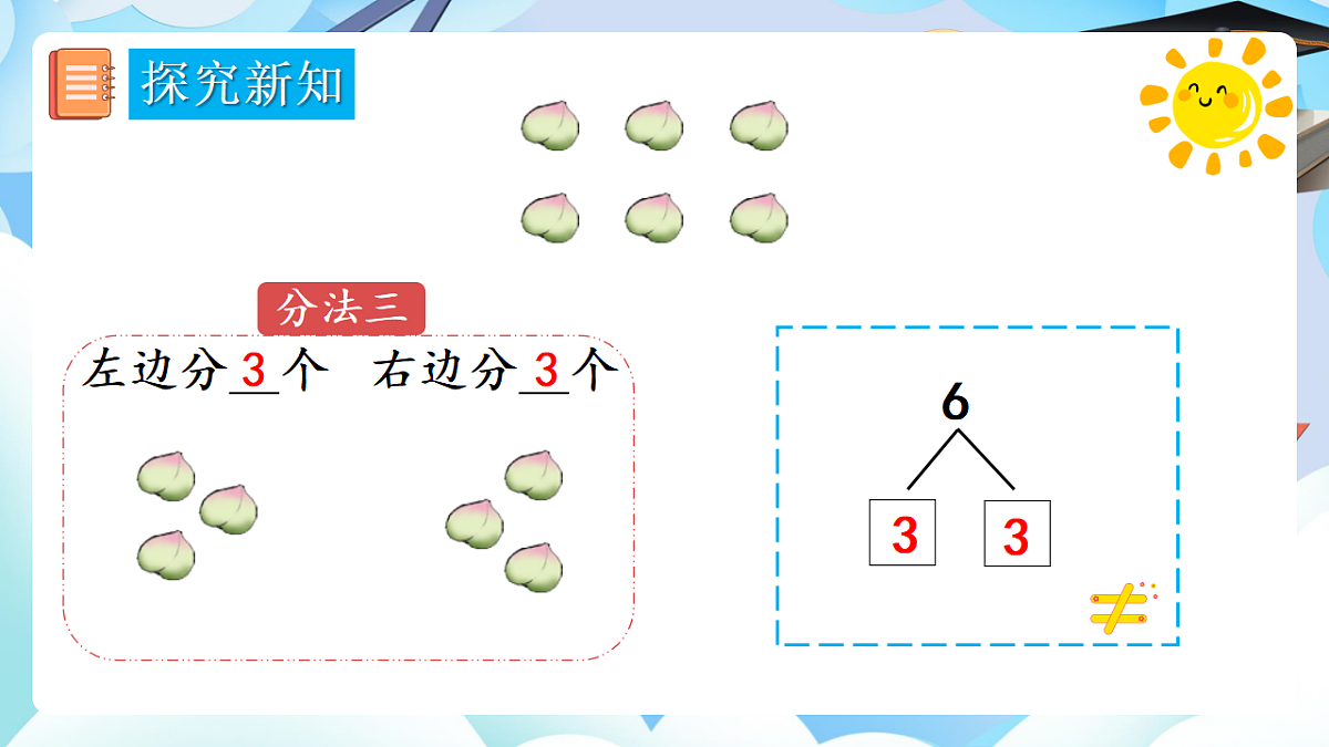人教版小学数学一年级上册 第3课时《6、7的分与合》课件第6页