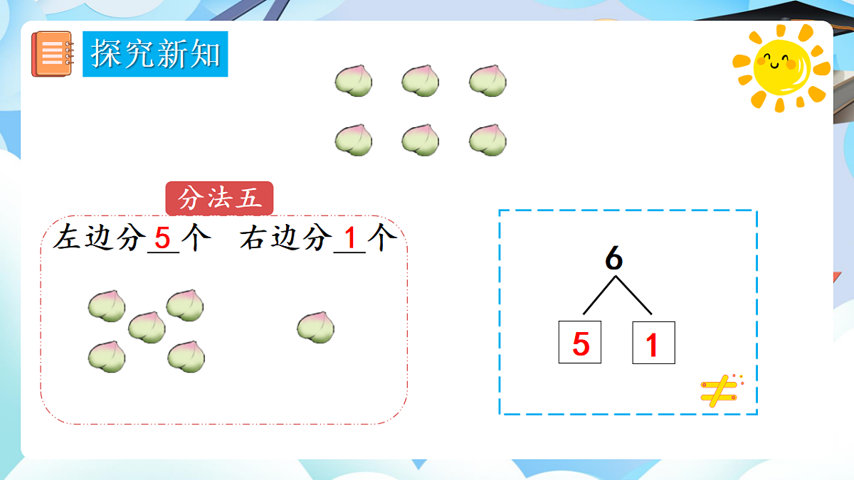 人教版小学数学一年级上册 第3课时《6、7的分与合》课件第8页