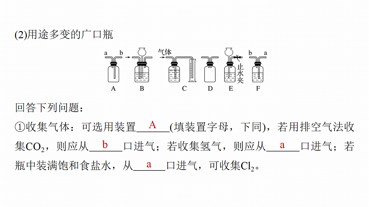 第三章　第8讲　仪器的组合与气体体积的测定第6页