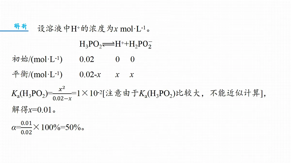 第十二章　热点强化15　电离常数的相关计算第4页