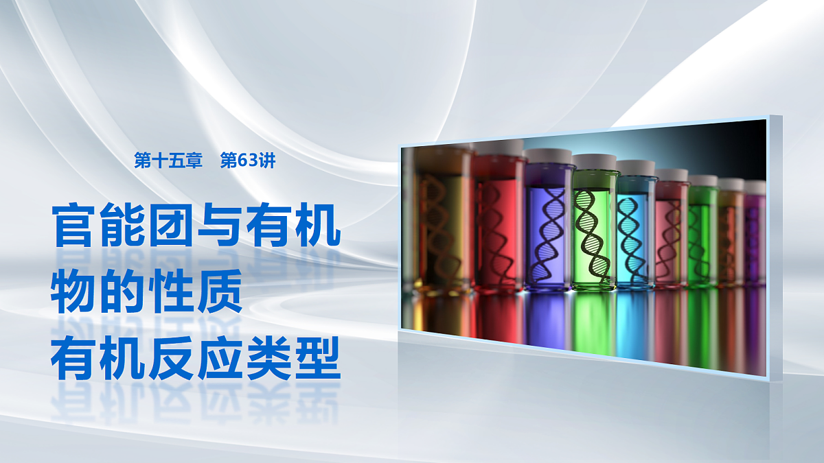 第十五章　第63讲　官能团与有机物的性质　有机反应类型第1页