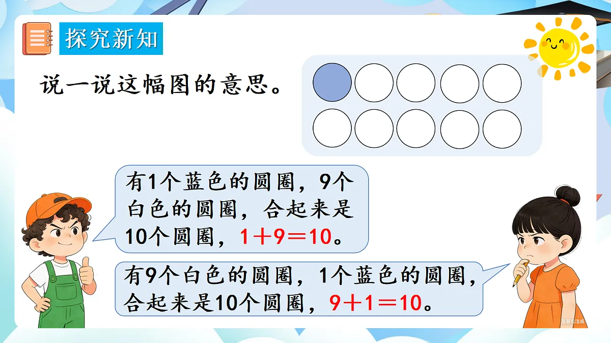 人教版小学数学一年级上册 第14课时《10的加减法》课件第5页