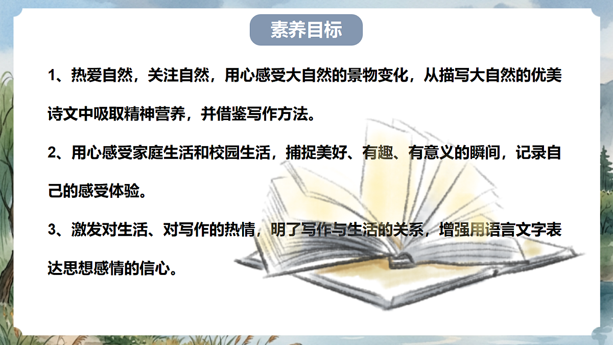 人教部编版语文七上 第一单元 写作《热爱写作，学会观察》课件第6页