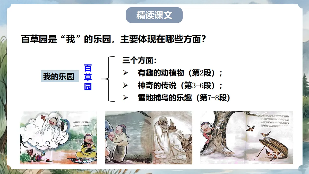 人教部编版语文七上 第9课《从百草园到三味书屋》第二课时 课件第4页