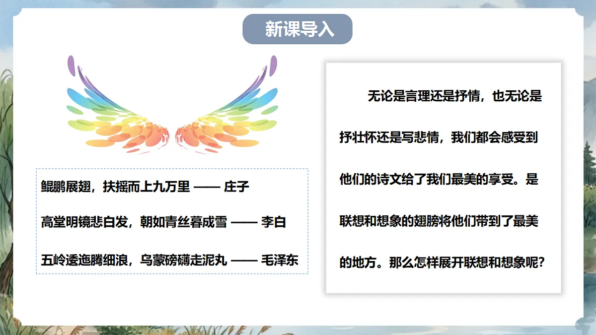 人教部编版语文七上 第六单元 写作《发挥联想和想象》课件第2页