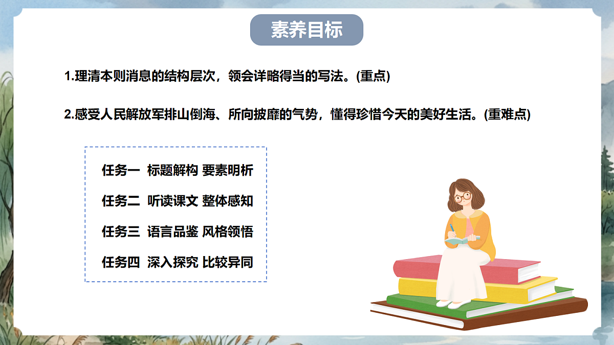 人教部编版语文八上 第1课 消息二则《人民解放军百万大军横渡长江》课件第3页