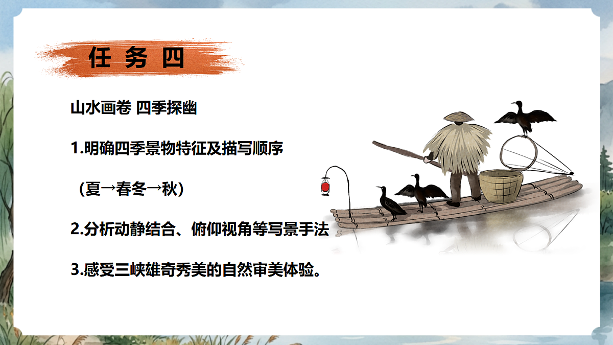 人教部编版语文八上 第11课《三峡》第二课时 课件第6页