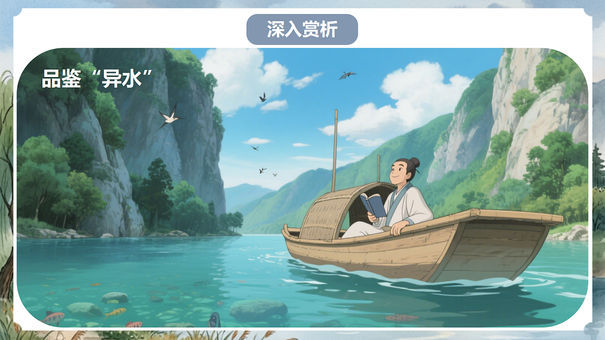 人教部编版语文八上 第13课《与朱元思书》第二课时 课件第6页