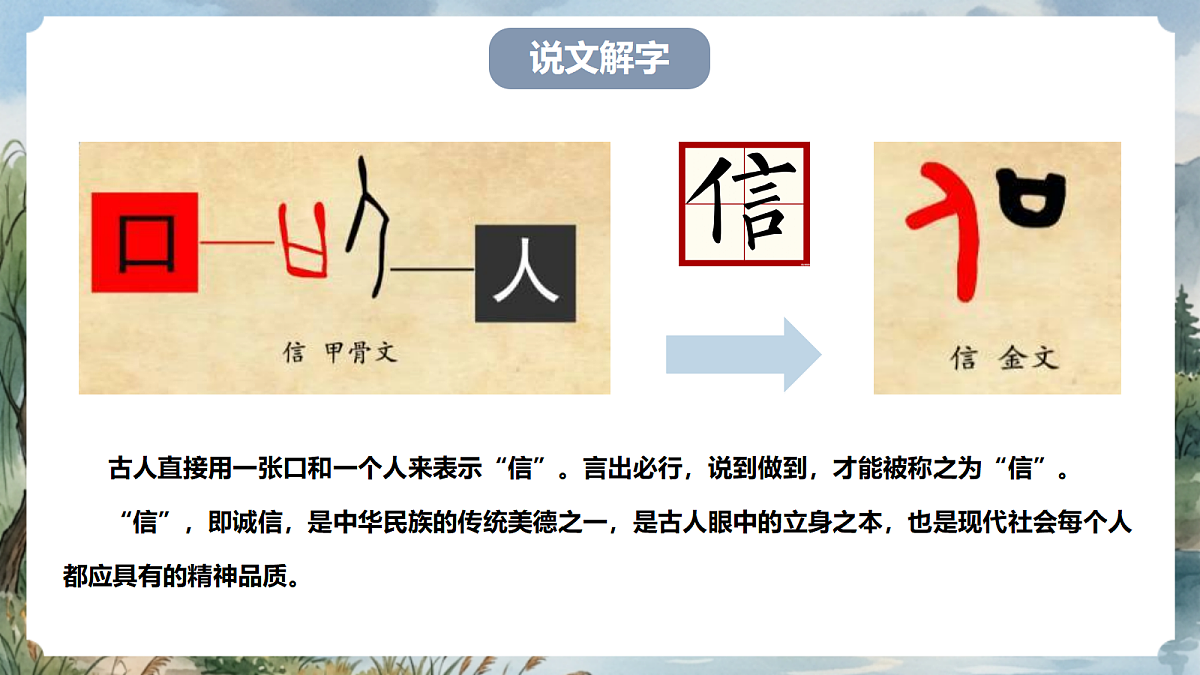 人教部编版语文八上 第三单元 综合性学习《人无信不立》课件第5页