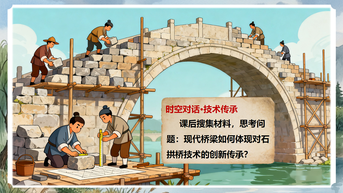 人教部编版语文八上 第19课《中国石拱桥》第二课时 课件第6页