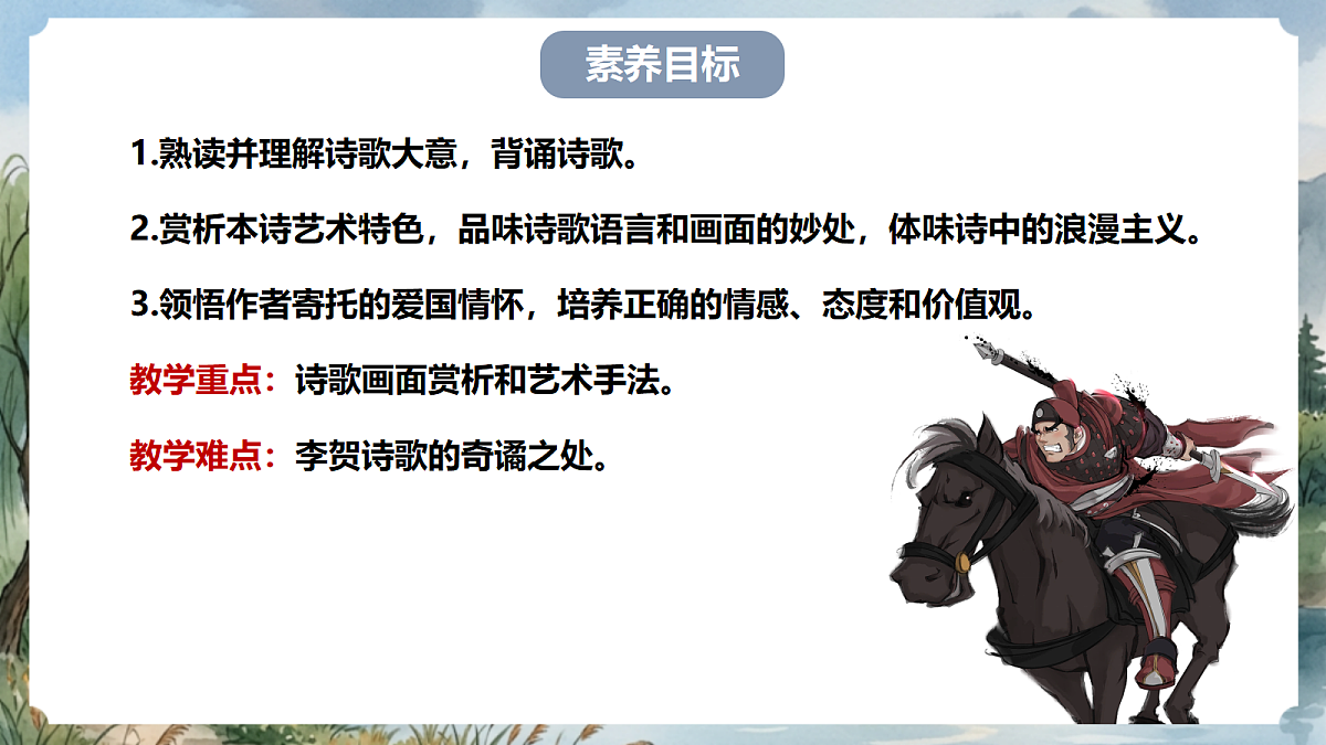 人教部编版语文八上 第26课 诗词五首《雁门太守行》课件第4页
