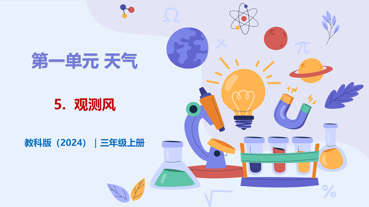 1.5 《观测风》 - 小学科学三级上册 同步教学课件（教科版2024）第1页