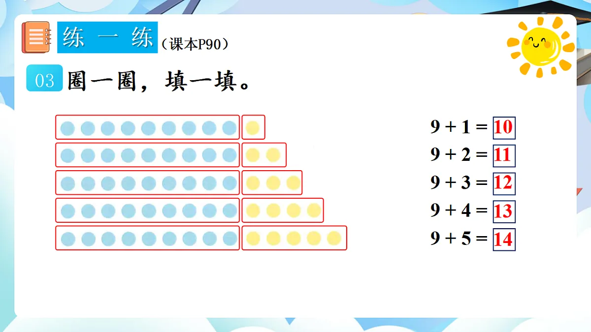人教版小学数学一年级上册 第2课时《练一练（P90）》课件第4页