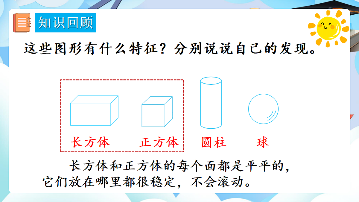 人教版小学数学一年级上册 第4课时《图形的认识》课件第4页