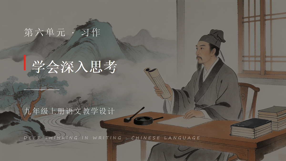 第六单元习作《学会深入思考》课件第1页