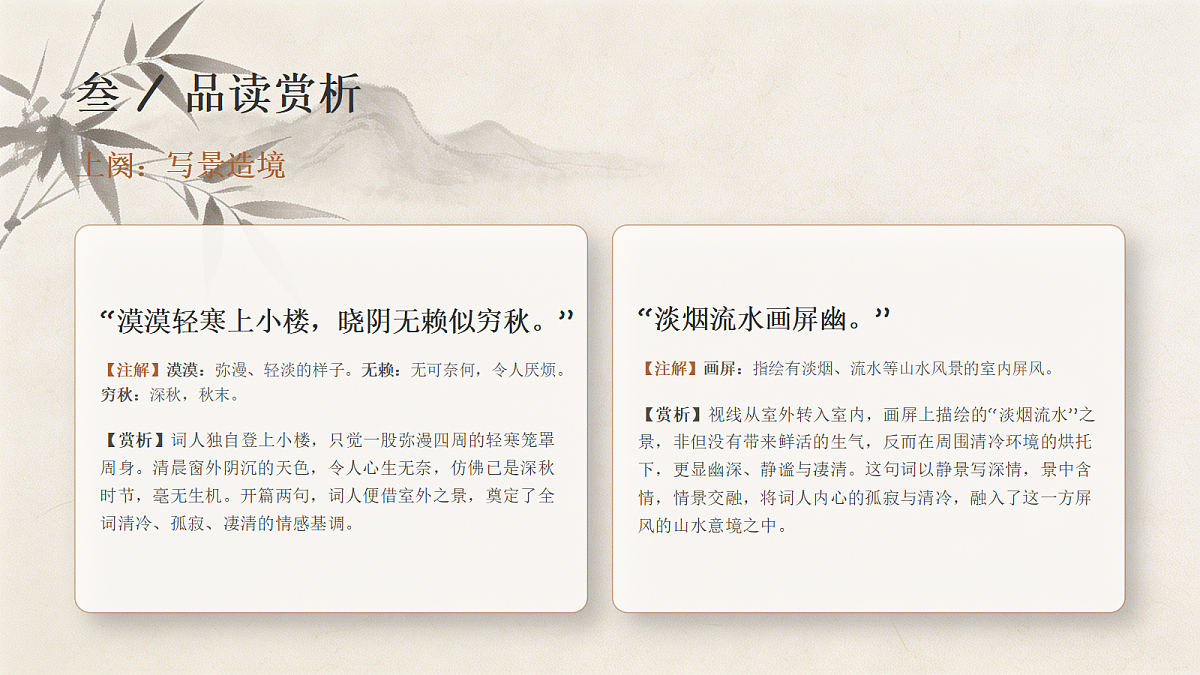 课外古诗词诵读《浣溪沙·漠漠轻寒》课件第5页