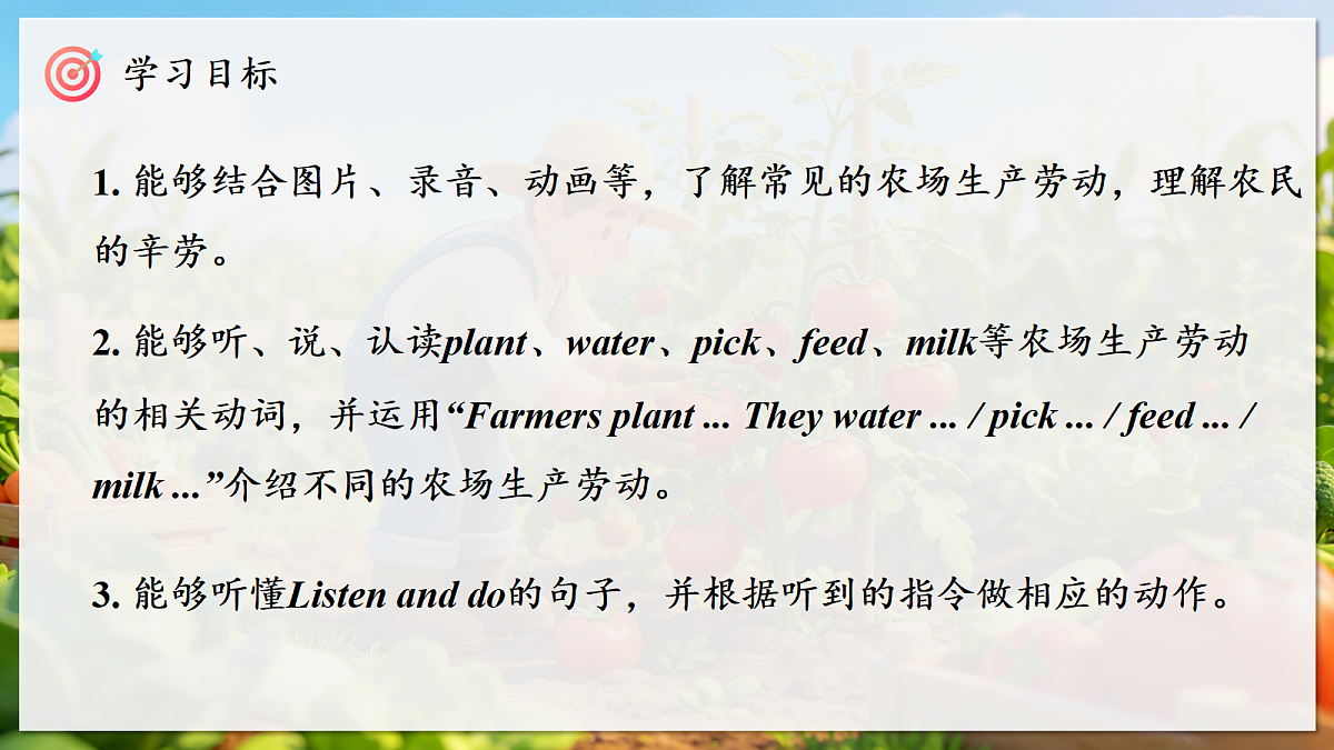 人教PEP四下Unit 6 课时 2 Part A Let's learn & Listen and do第3页