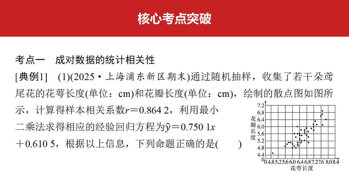 第九章　第48课时　一元线性回归模型及其应用第3页