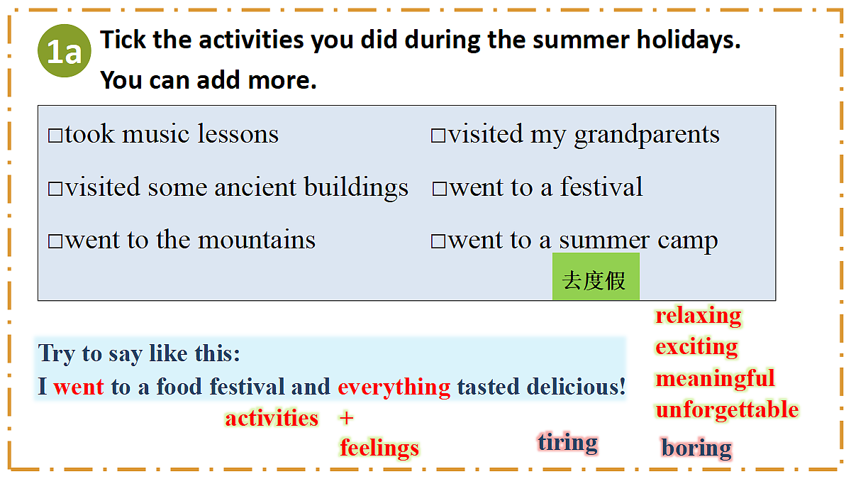 Unit 1 Happy Holiday Section A（1a-1d） - 八年级英语上册 同步教学课件（人教版2024）第7页