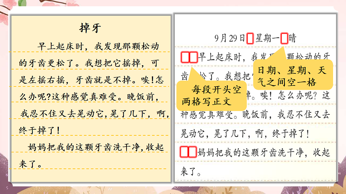人教部编版语文三上 第二单元 习作《写日记》 课件第7页