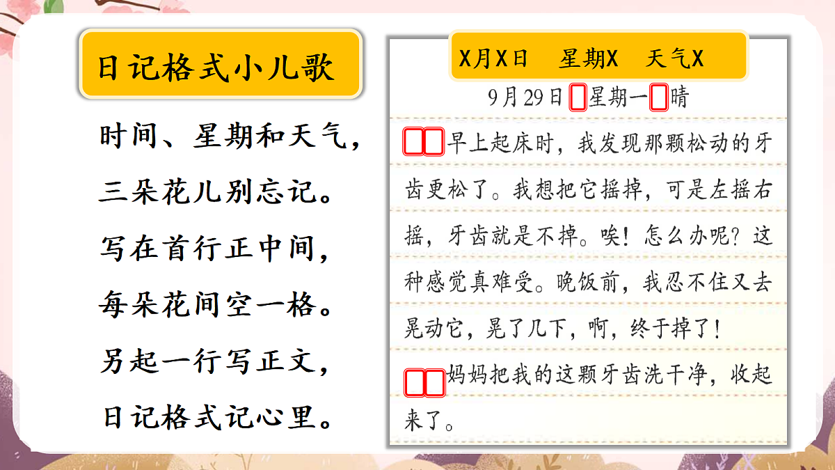 人教部编版语文三上 第二单元 习作《写日记》 课件第8页