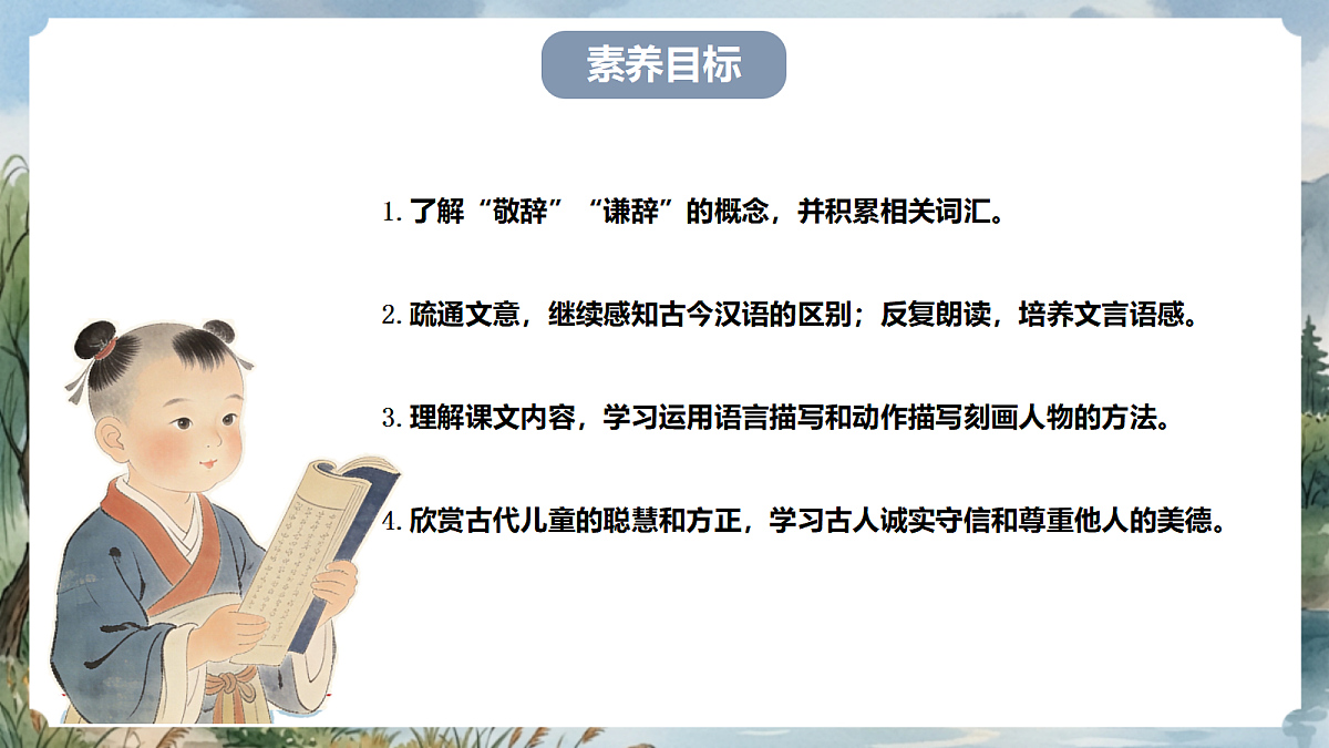 人教部编版语文七上 第8课《世说新语》二则-陈太丘与友期行 课件第4页