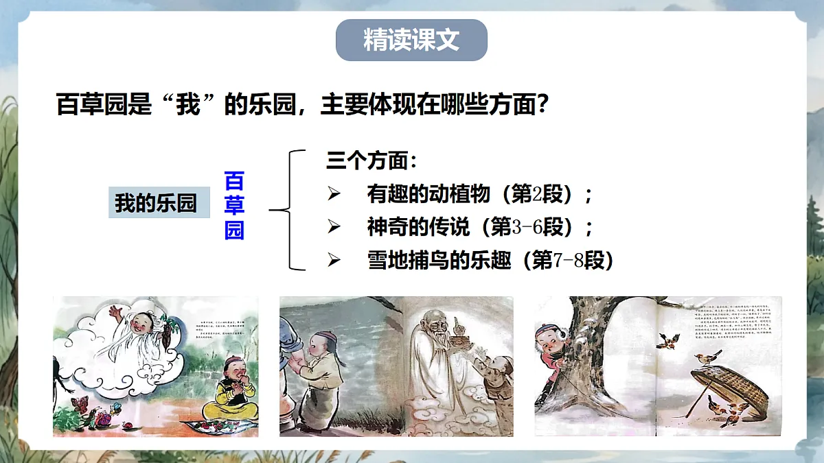 人教部编版语文七上 第9课《从百草园到三味书屋》第二课时 课件第4页