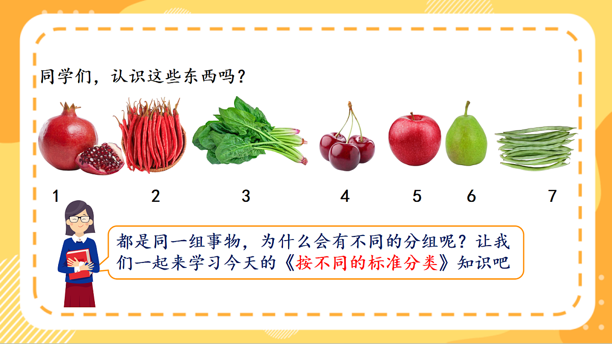 (新教材)人教版数学二上1.2《按不同的标准分类》课件第6页