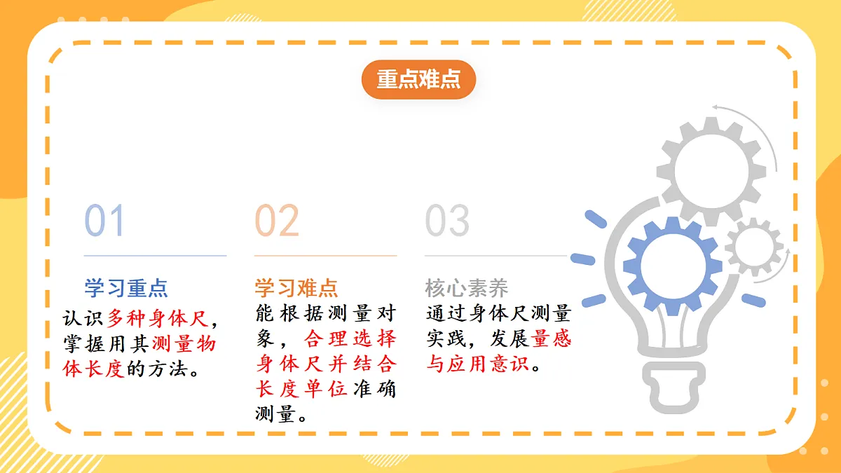 (新教材)人教版数学二上 身体上的尺子第2课时《 身体上的尺子》课件第3页