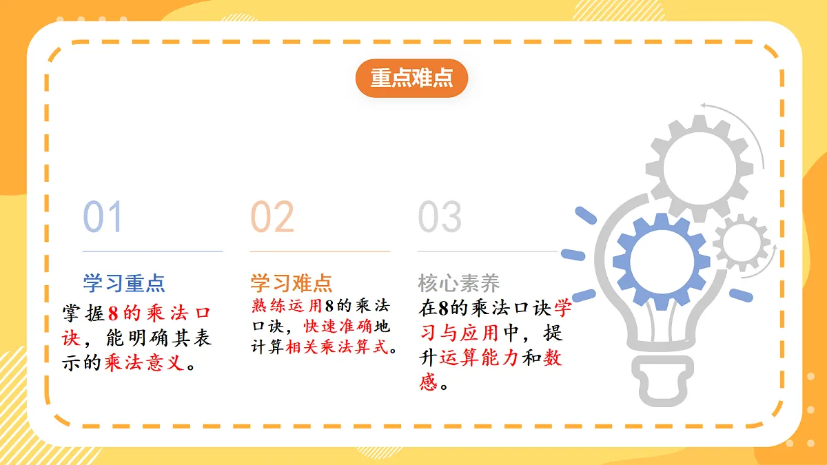 (新教材)人教版数学二上5.2《8的乘法口诀》课件第3页