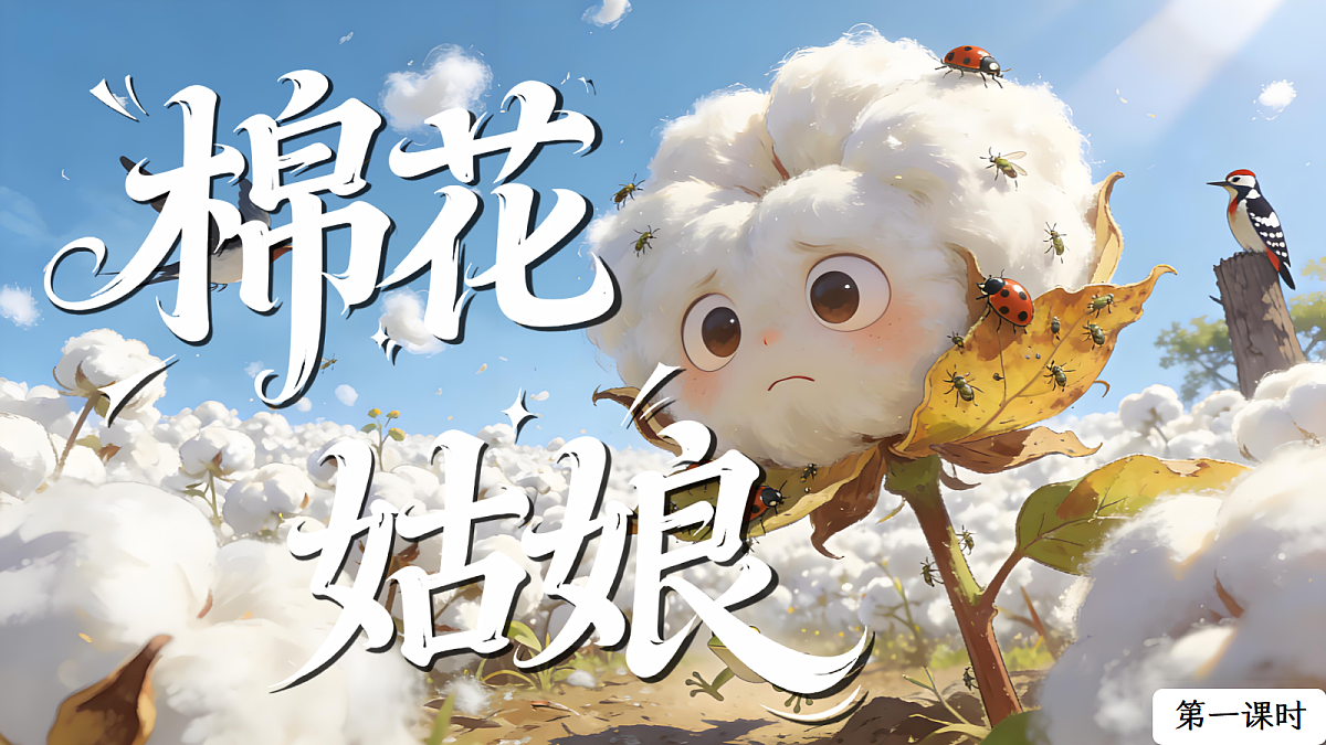 一下 八单元 18.《棉花姑娘》第8页