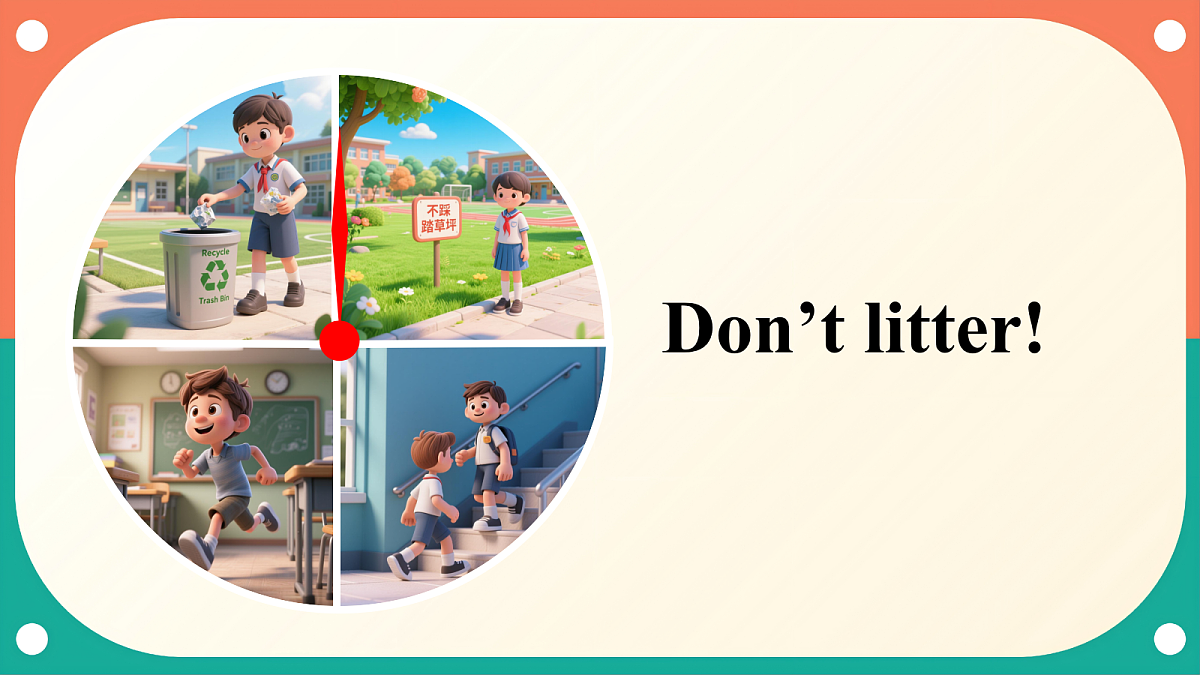 Unit 2《School rules》Lesson 2 Library rules 课件第7页
